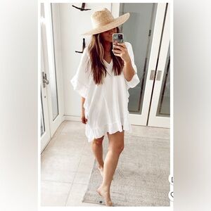 NWT show me your mumu bridal swim white coverup
